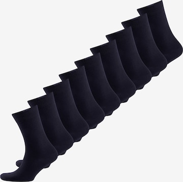 Chaussettes ' Passt Perfekt ' Nur Der en bleu : devant