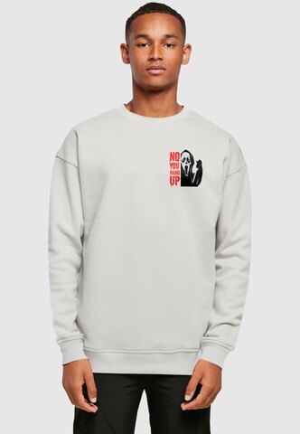 Merchcode Sweatshirt 'No You Hang Up' in Grey: front