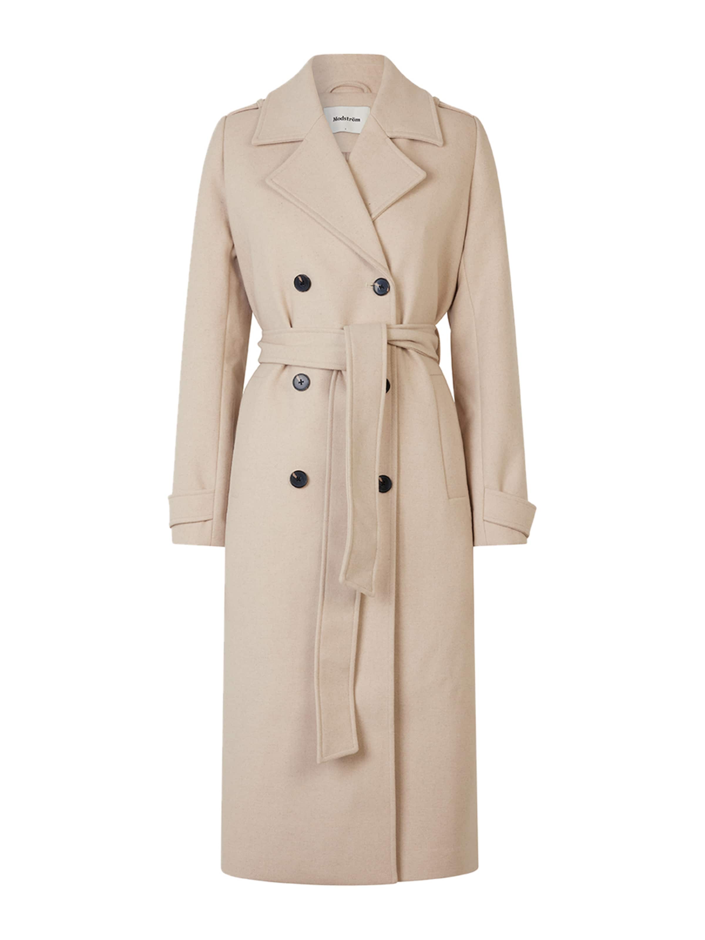 modström Between-Seasons Coat in Beige: front