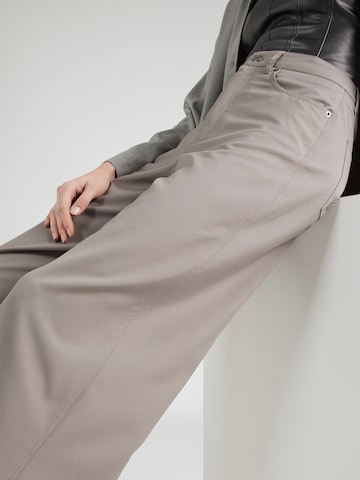 WEEKDAY Loose fit Trousers 'Juun' in Grey