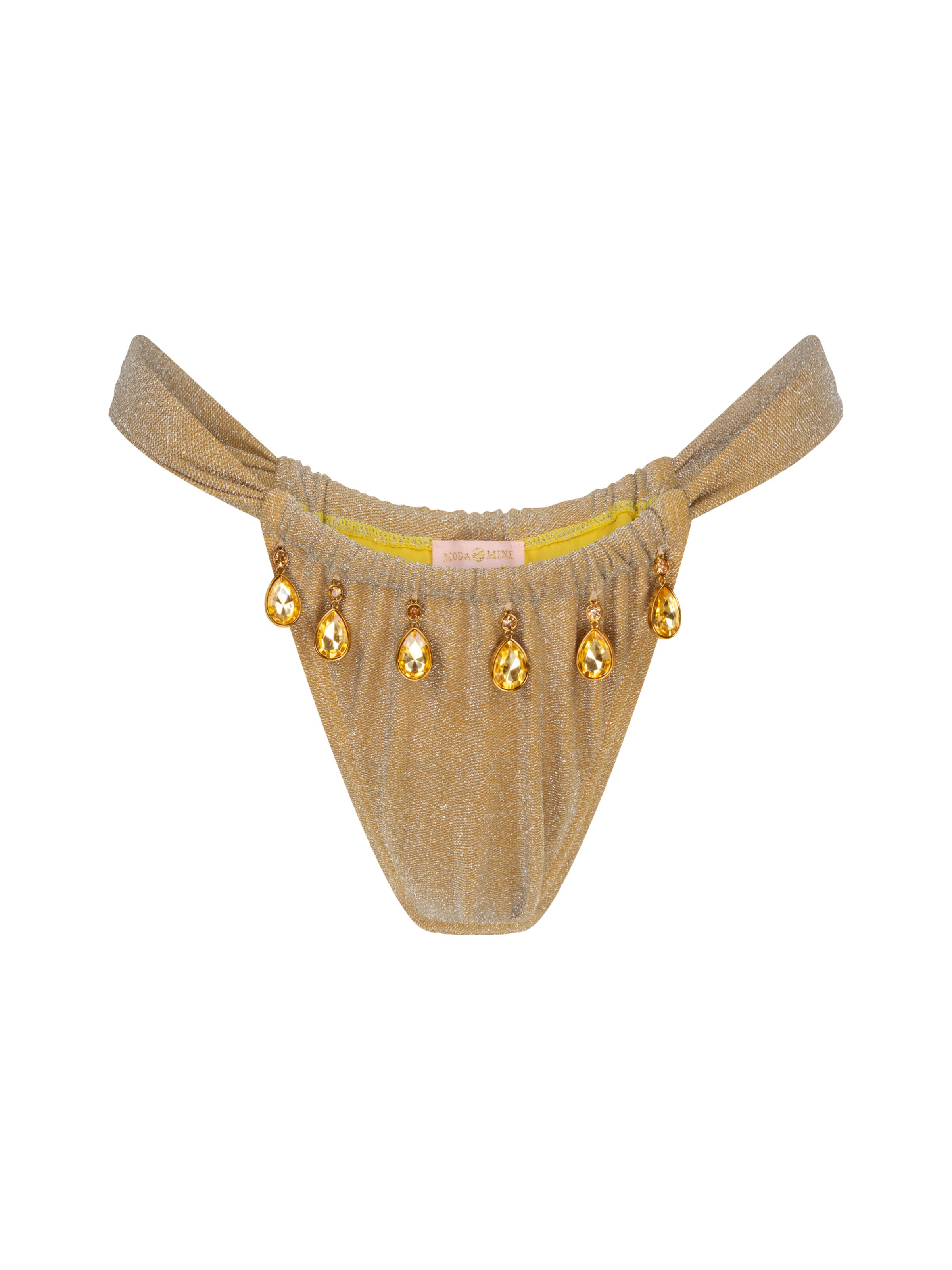 Moda Minx Bikinihose 'Lumiere' in Gelb: Vorderseite