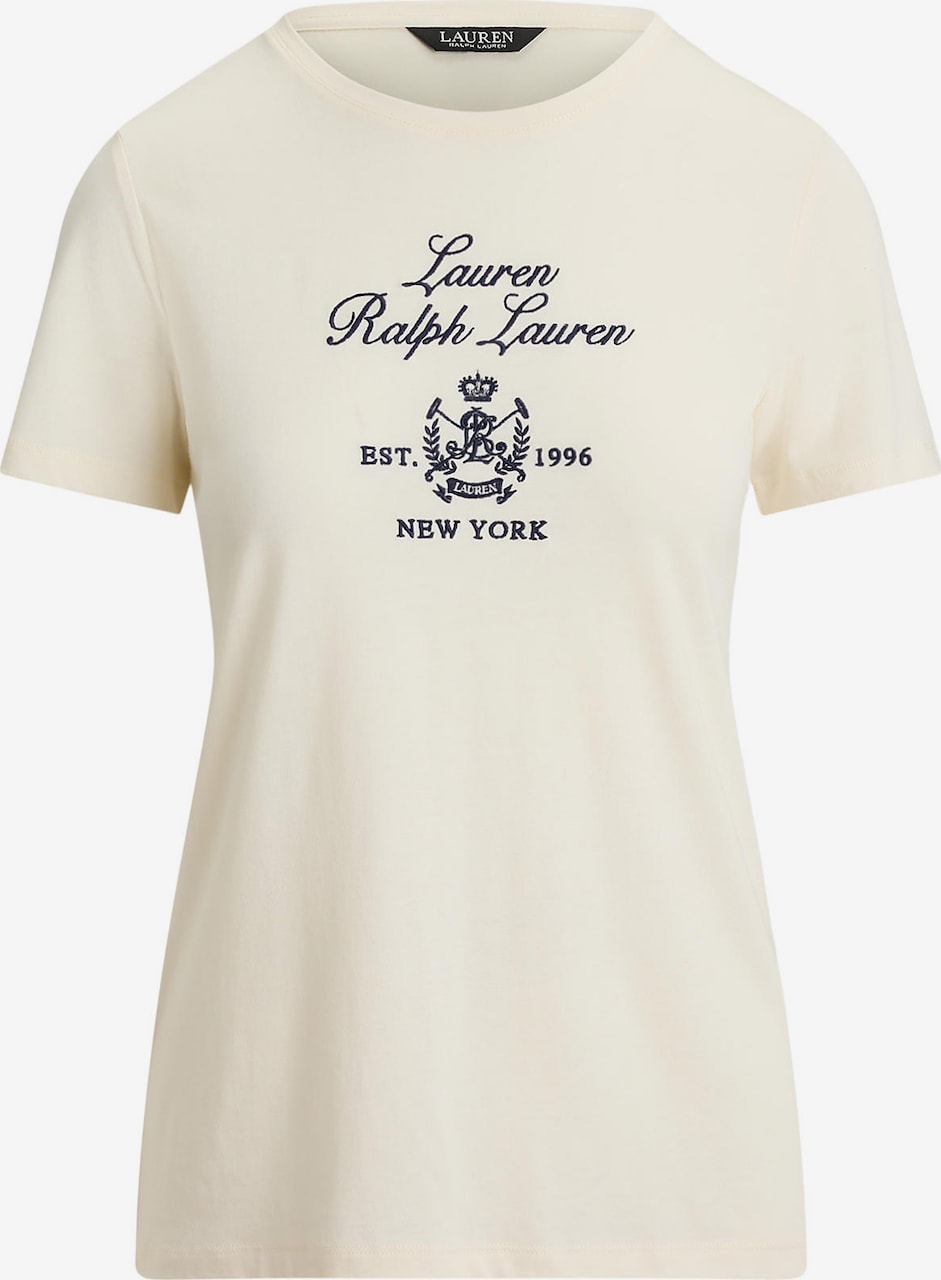 Tricou de la Lauren Ralph Lauren pe bej: față