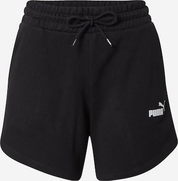 PUMA Regular Workout Pants in Black: front