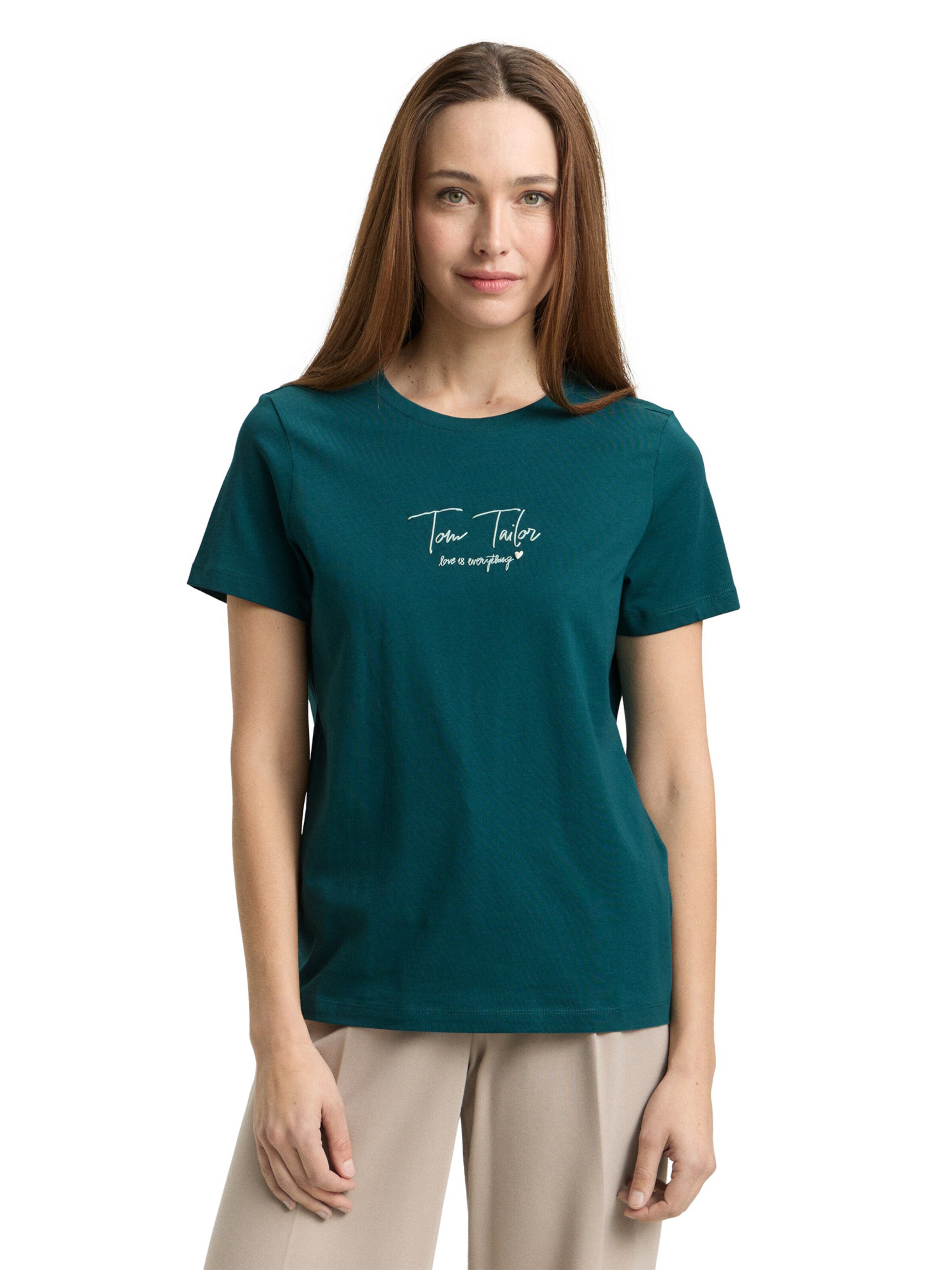 TOM TAILOR T-Shirt in Grün: Vorderseite