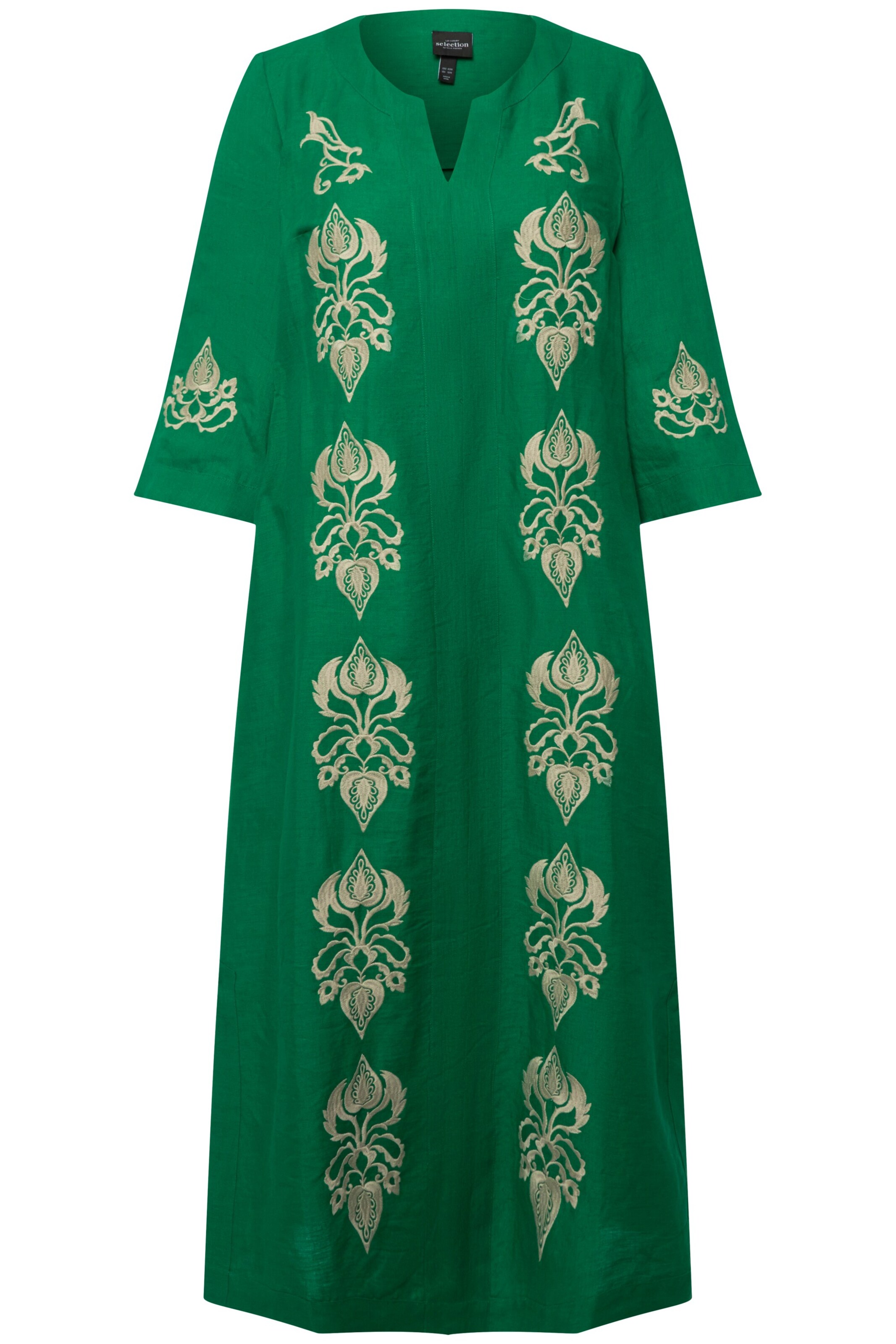 Ulla Popken Jurk in Groen: voorkant