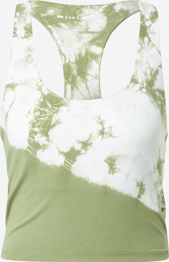 DKNY Performance Sports Top in Green / White, Item view