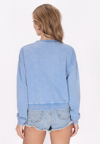 IZIA Sweatshirt 'Fashion Look' in Blauw