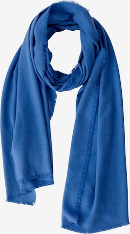 OUI Scarf in Blue: front