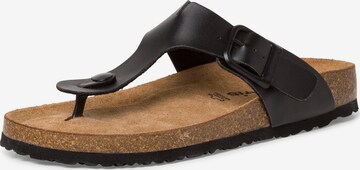 TAMARIS T-Bar Sandals in Black: front