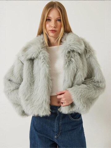 Bianco Lucci Winter jacket in Grey: front