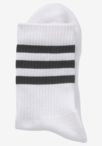 ADIDAS SPORTSWEAR Athletic Socks '3-Stripes Cushioned Crew ' in White