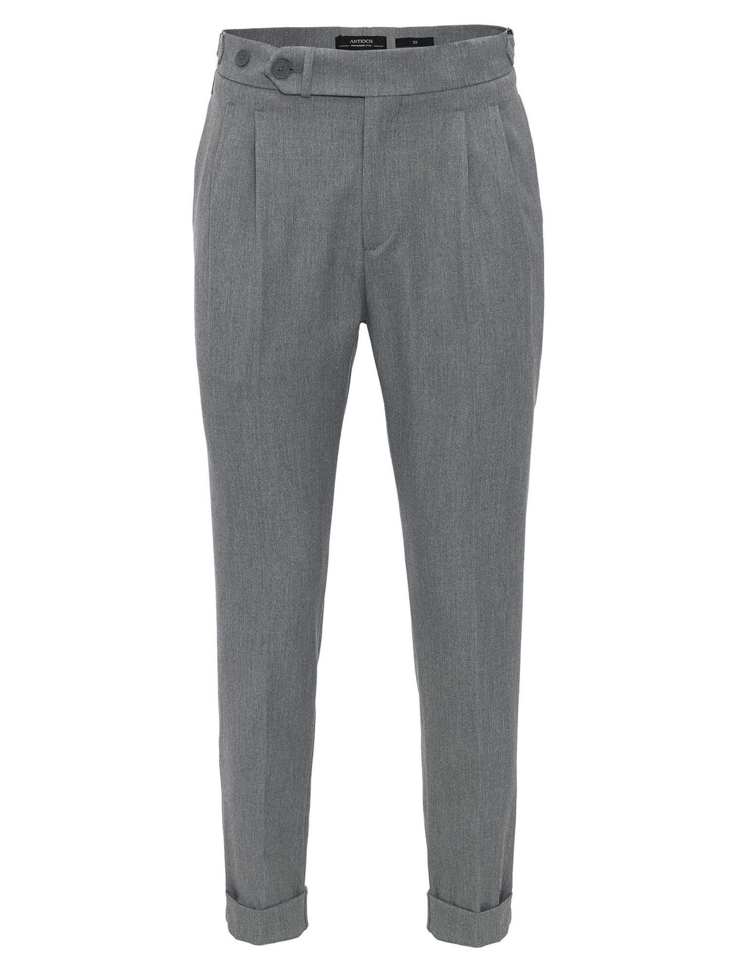 Antioch regular Παντελόνι πλισέ σε γκρι: μπροστά