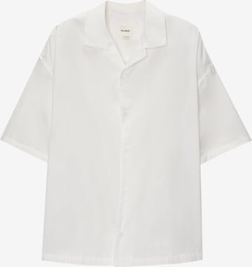 Chemise Pull&Bear en blanc : devant