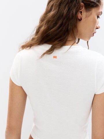 Pull&Bear Tričko - Biela
