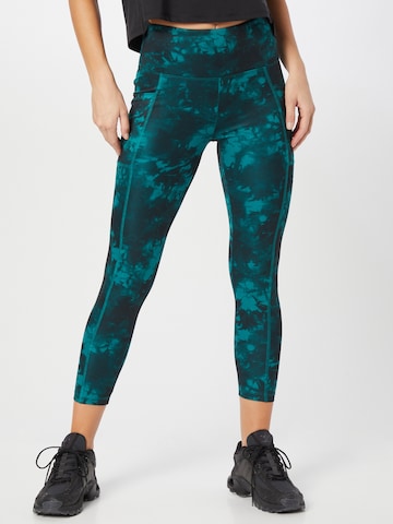 Skinny Pantalon de sport Bally en vert : devant