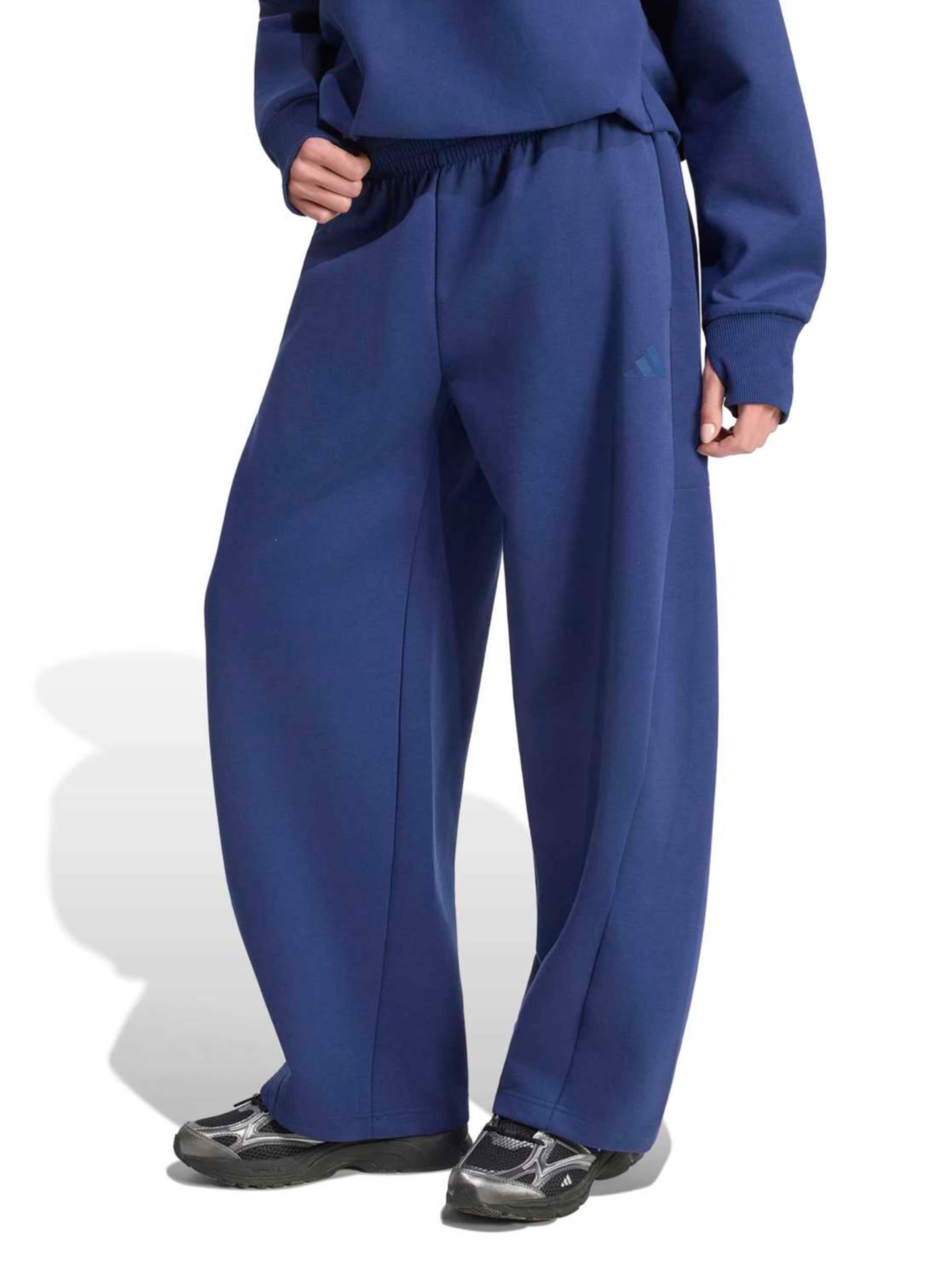 Barrel Pantaloni sportivi 'Soft Lux' di ADIDAS SPORTSWEAR in blu: frontale