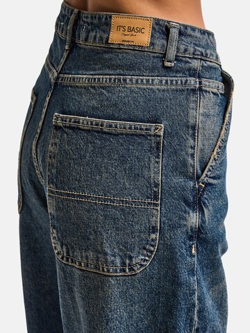 IT'S BASIC Loosefit Jeans 'Skater Mid Rise Jeans' in Blauw