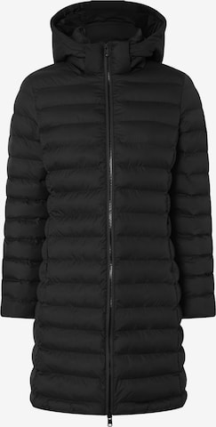 ECOALF Between-Seasons Coat in Black: front