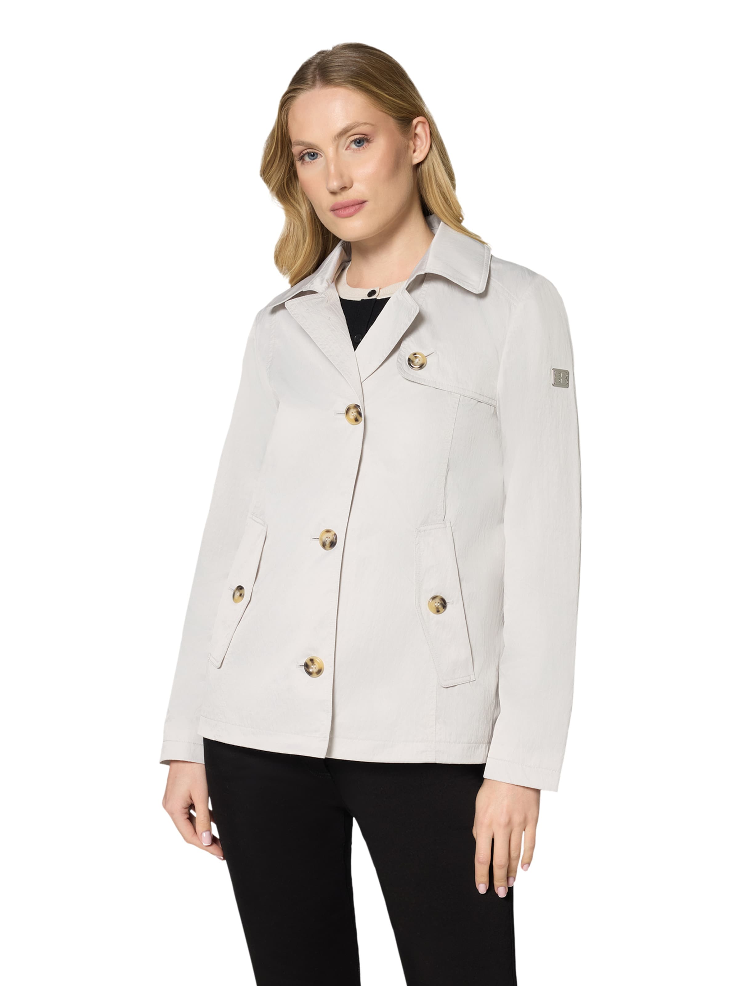 Betty Barclay Kurzmantel mit Kragen in Grau: Vorderseite