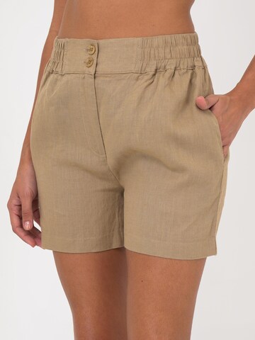 FRESHLIONS Regular Broek in Bruin