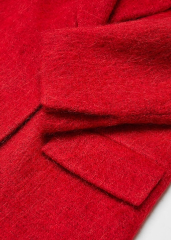 MANGO Płaszcz zimowy 'Carmin' w kolorze czerwony