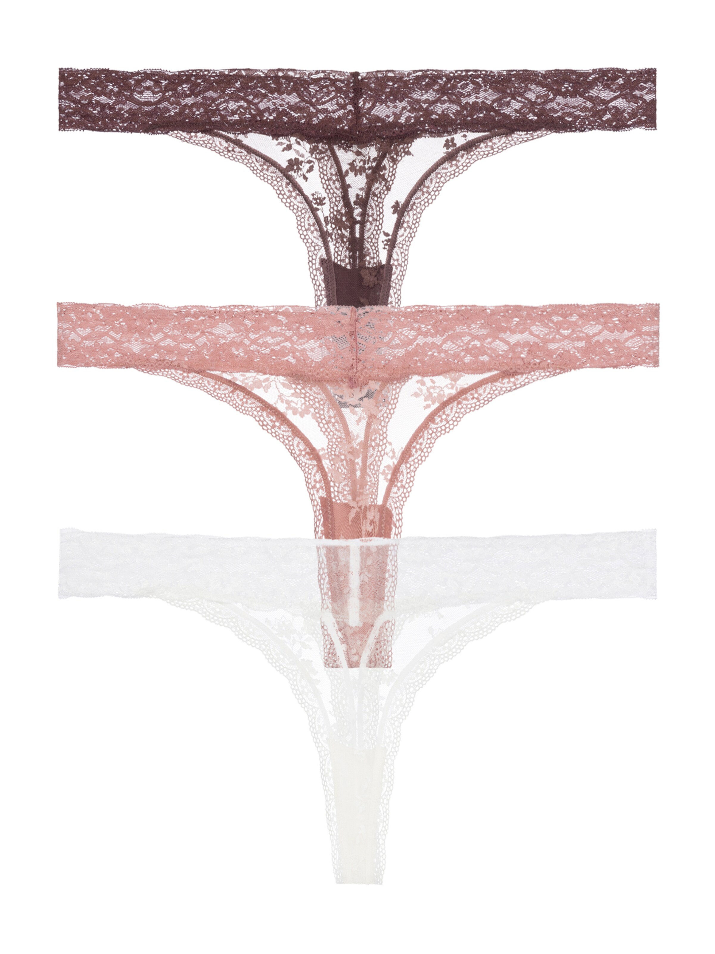 Dorina Στρινγκ σε μπεζ: μπροστά