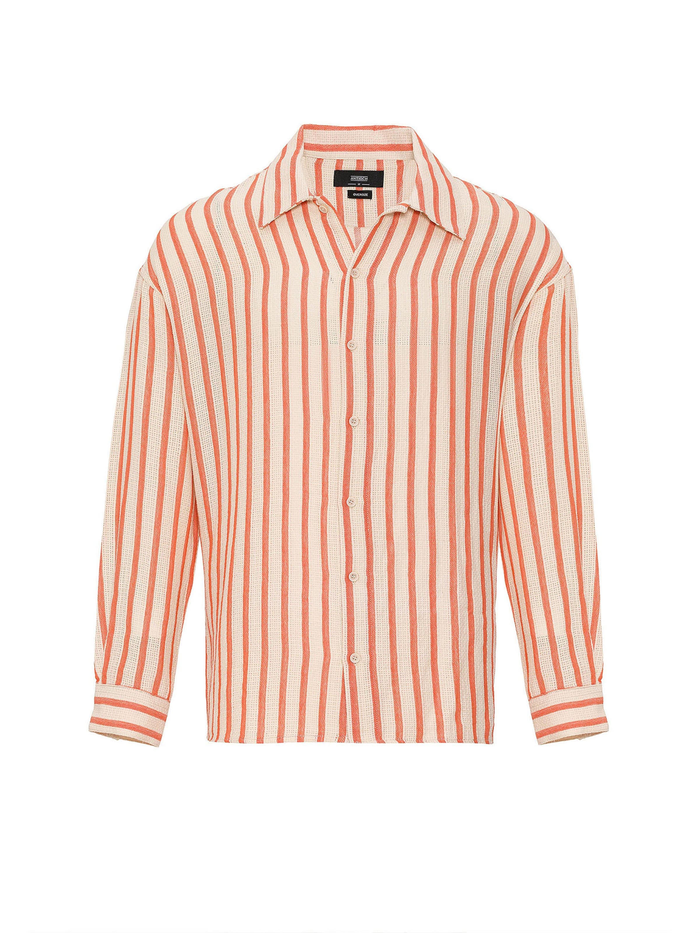 Coupe regular Chemise Antioch en orange : devant