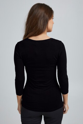 Fransa 3/4-Arm-Shirt 'Kiksen 2' in Schwarz