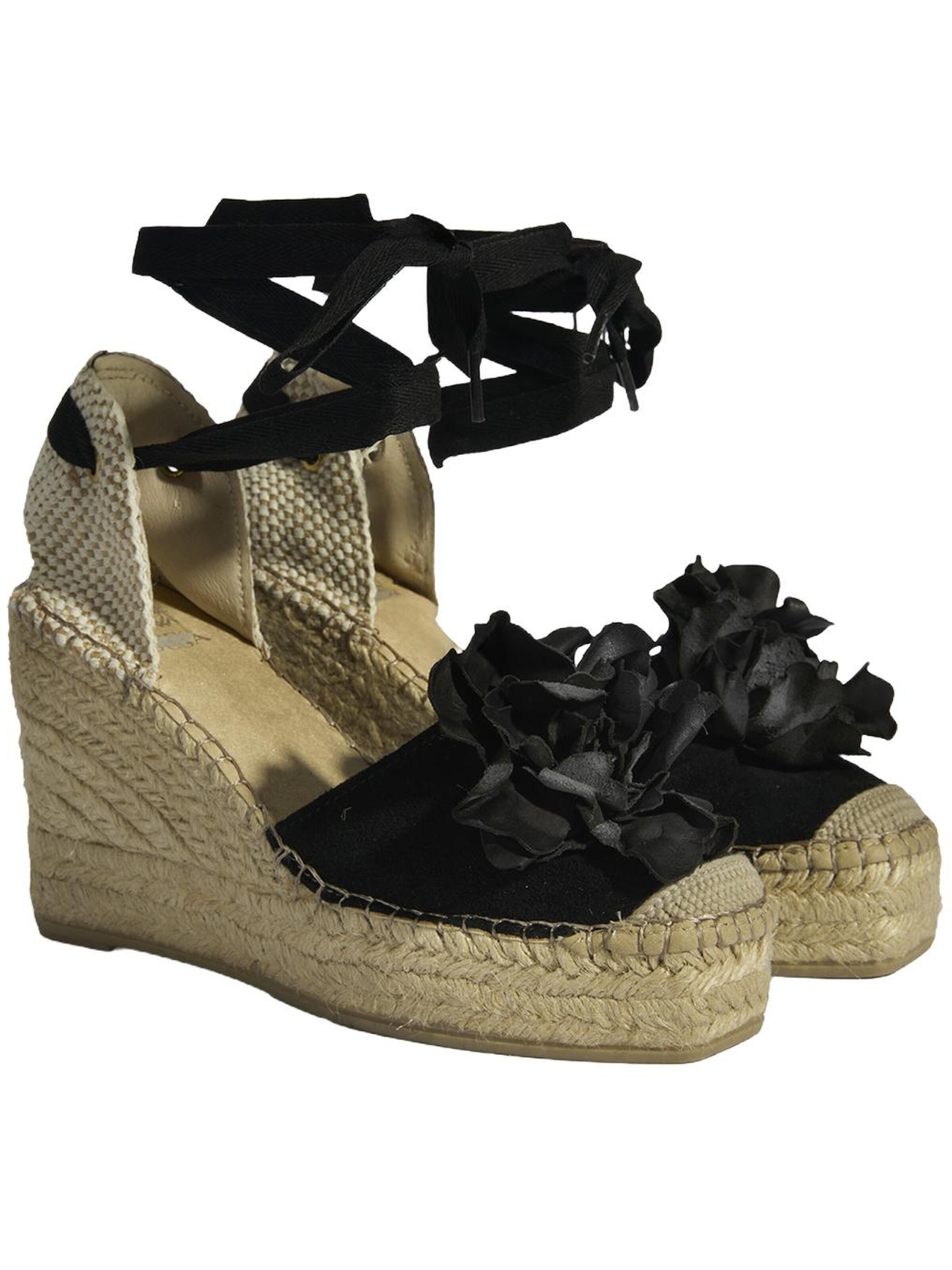 Desa Espadrilles 'Keil-Espadrilles' in Black: front
