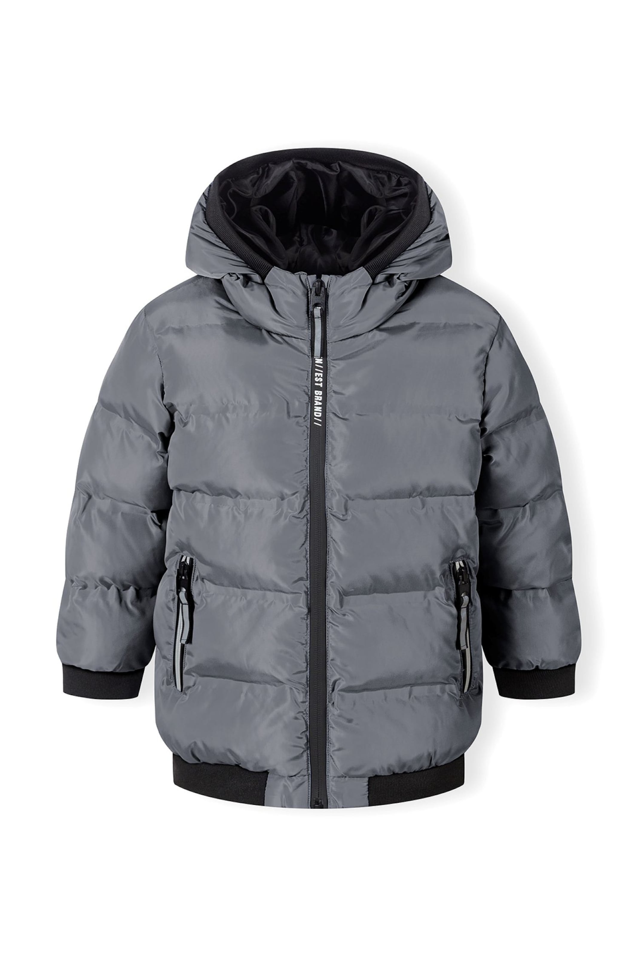 MINOTI Χειμερινό μπουφάν σε γκρι: μπροστά