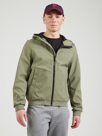 QS Between-season jacket in Green: front