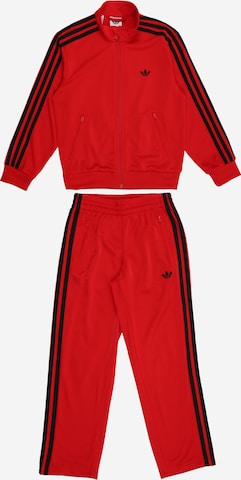 sarkans ADIDAS ORIGINALS Treniņtērps 'Firebird': no priekšpuses