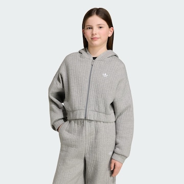 Giacca di felpa di ADIDAS ORIGINALS in grigio: frontale