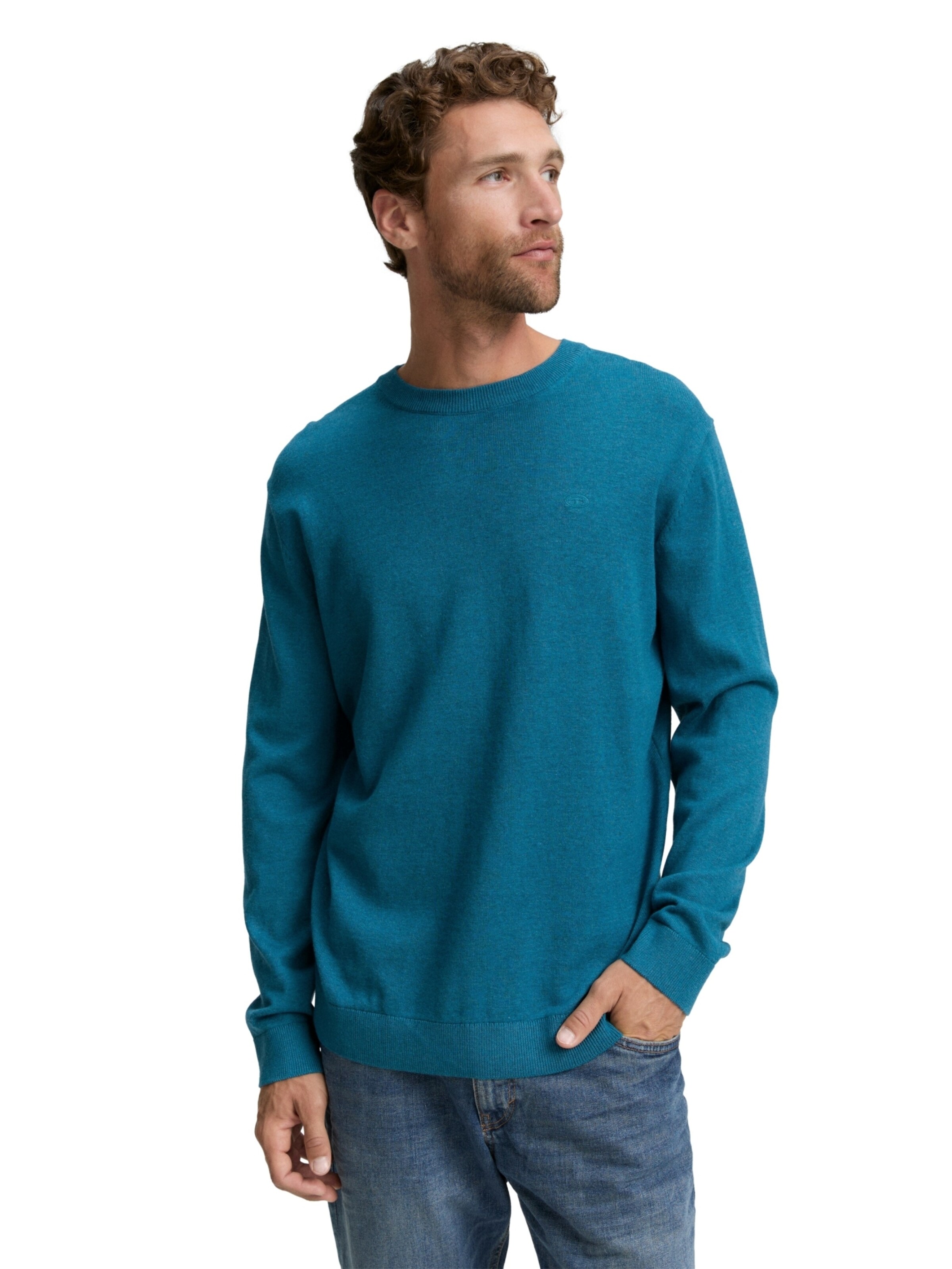 TOM TAILOR Pullover 'Basic' i blå: forside