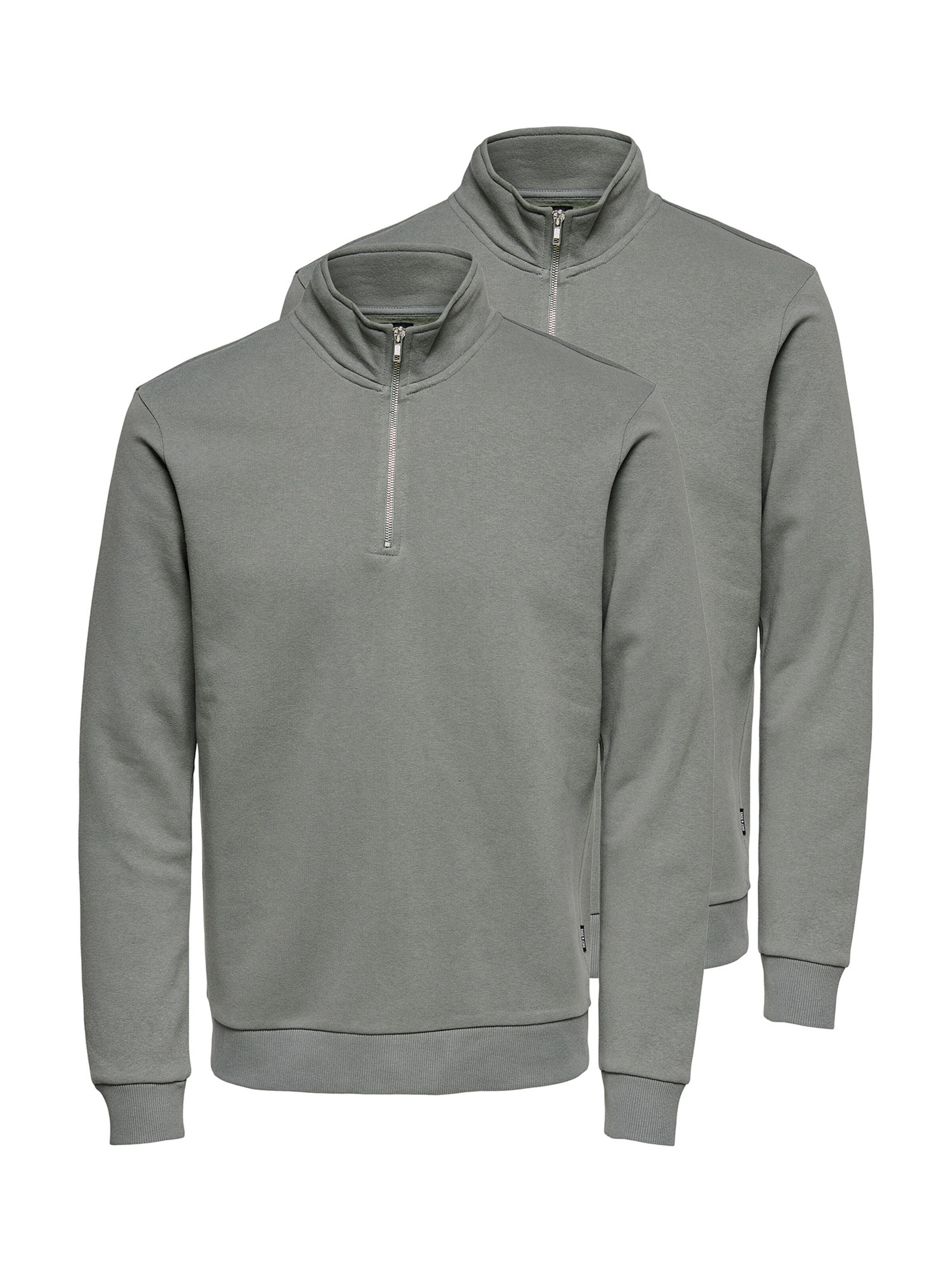 Only & Sons Sweatshirt 'Ceres' in Grijs: voorkant