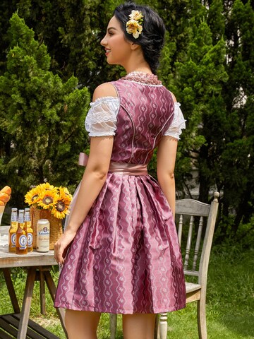 Yesfashion Dirndl w kolorze różowy
