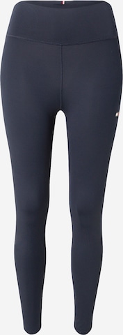 TOMMY HILFIGER Skinny Workout Pants 'Essentials' in Blue: front