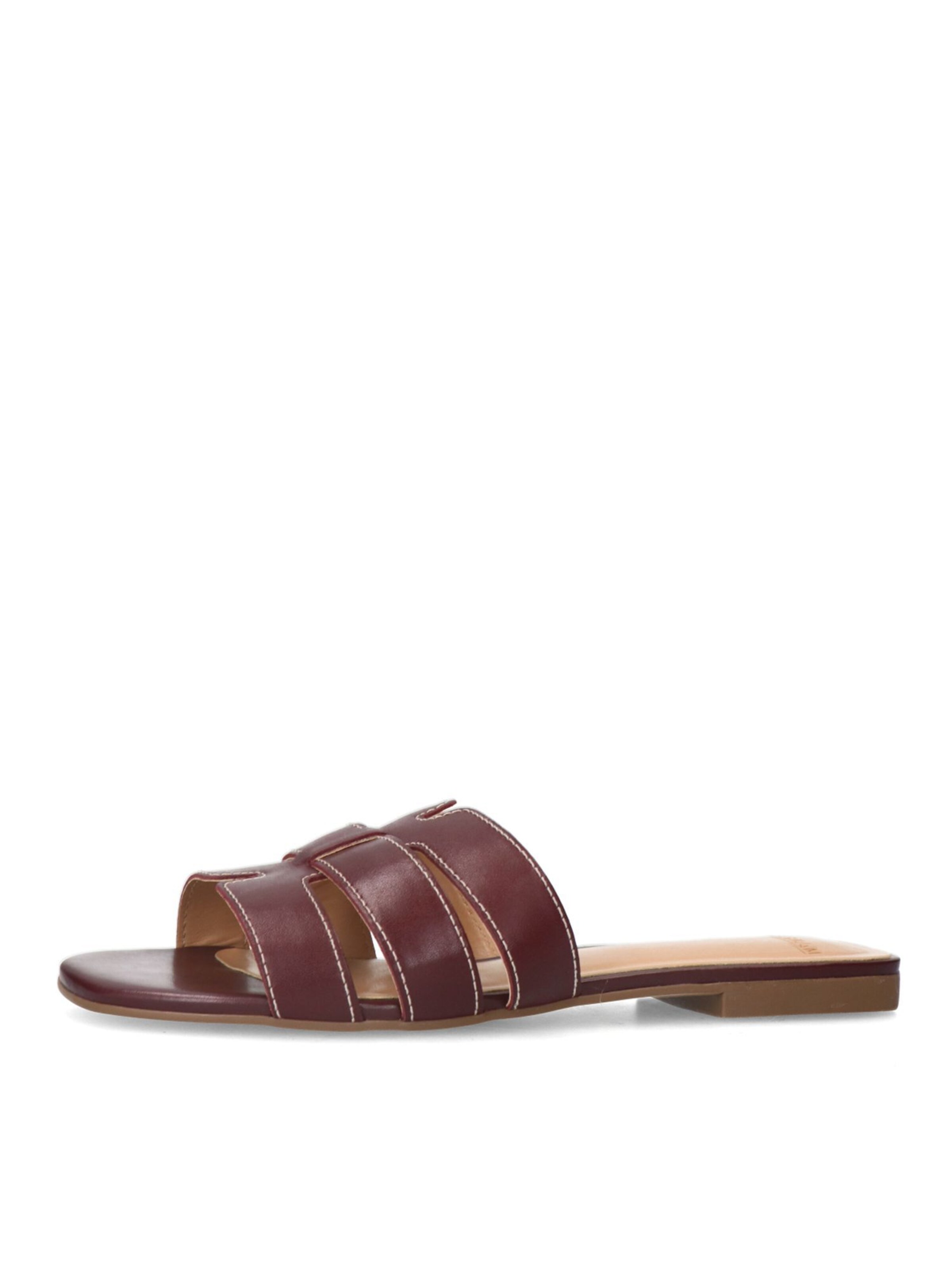 MANFIELD Mules in Red: front