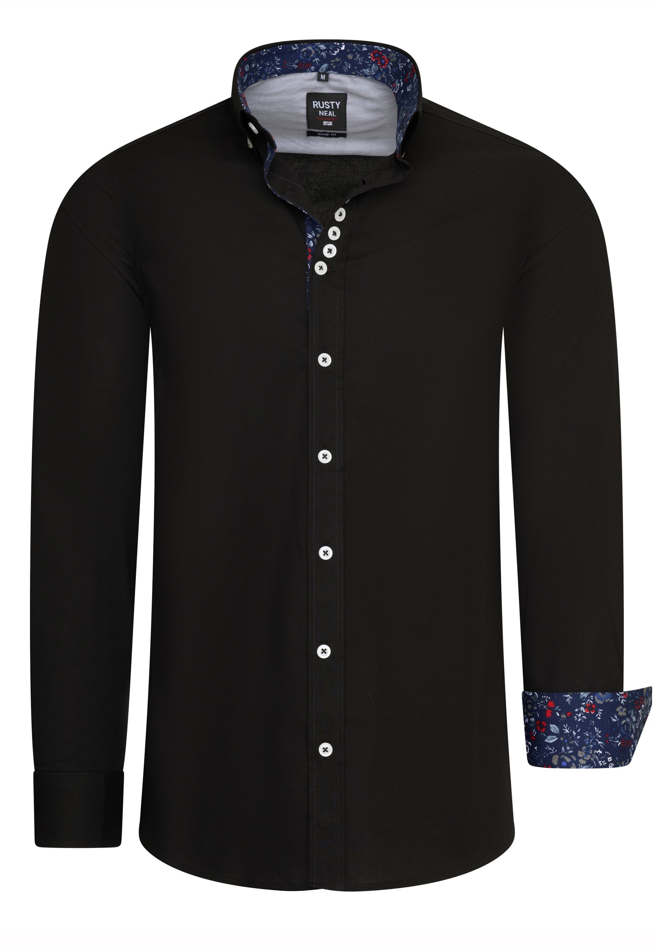 Chemise Rusty Neal en noir : devant