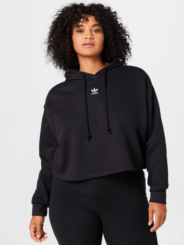 ADIDAS ORIGINALS Sweatshirt 'Adicolor Essentials Fleece ' in Zwart: voorkant