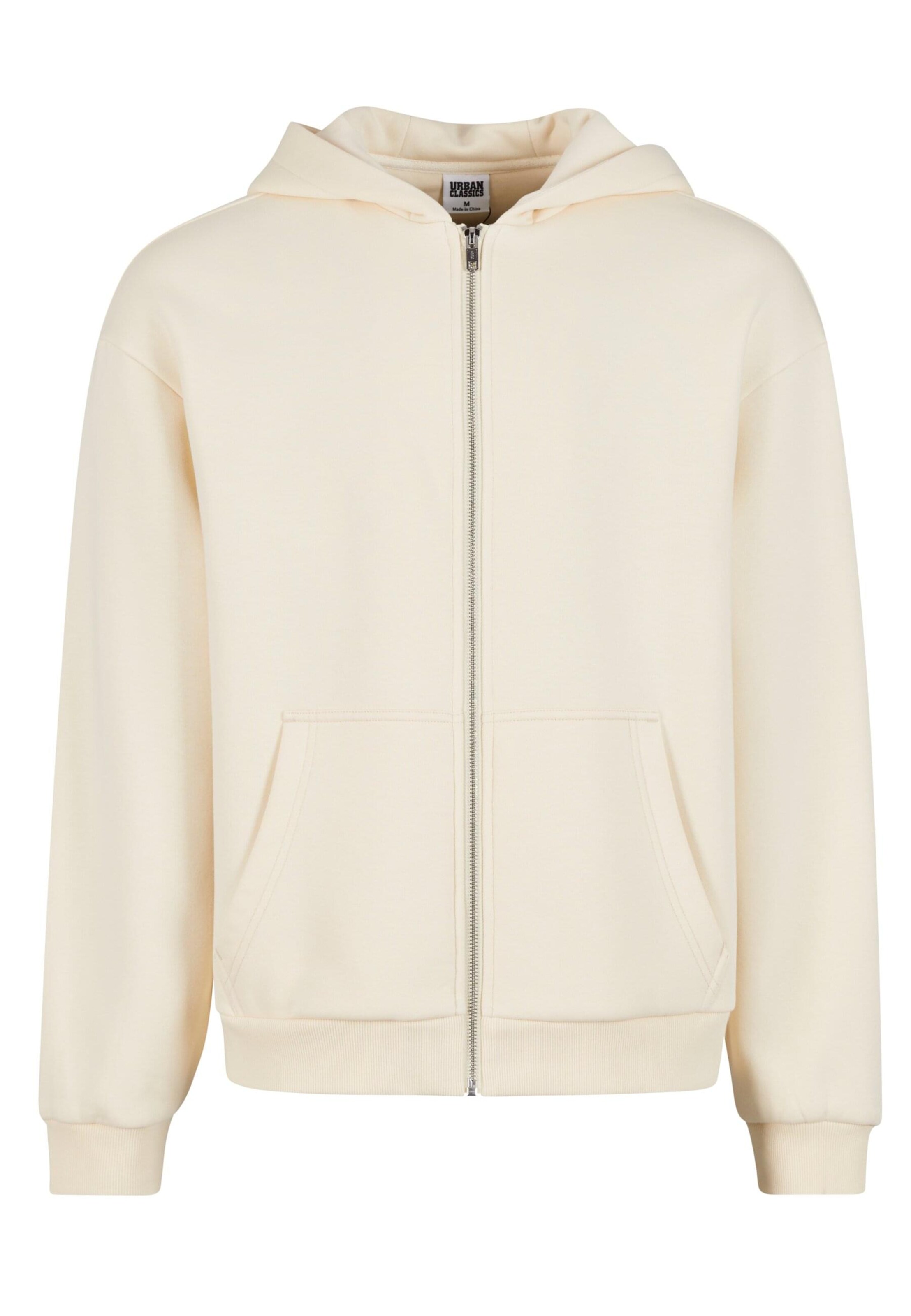 Veste de survêtement Urban Classics en blanc : devant