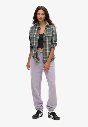Superdry Tapered Broek 'Essential' in Lila