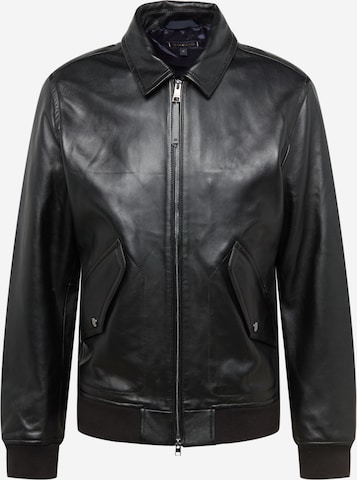 Tommy Hilfiger Tailored Prehodna jakna | črna barva: sprednja stran