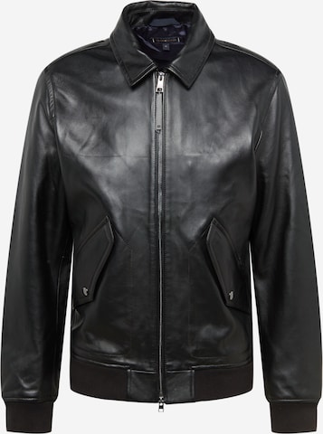 Tommy Hilfiger Tailored - Chaqueta de entretiempo en negro: frente