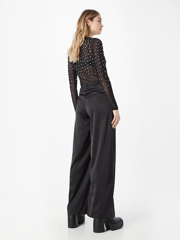 Gestuz Wide leg Pleat-front trousers 'Harlow' in Black