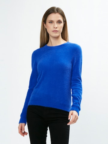 Influencer Sweater in Blue: front