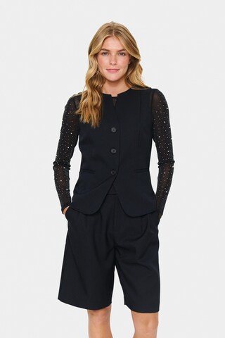 SAINT TROPEZ - Colete 'MariSZ' em preto: frente