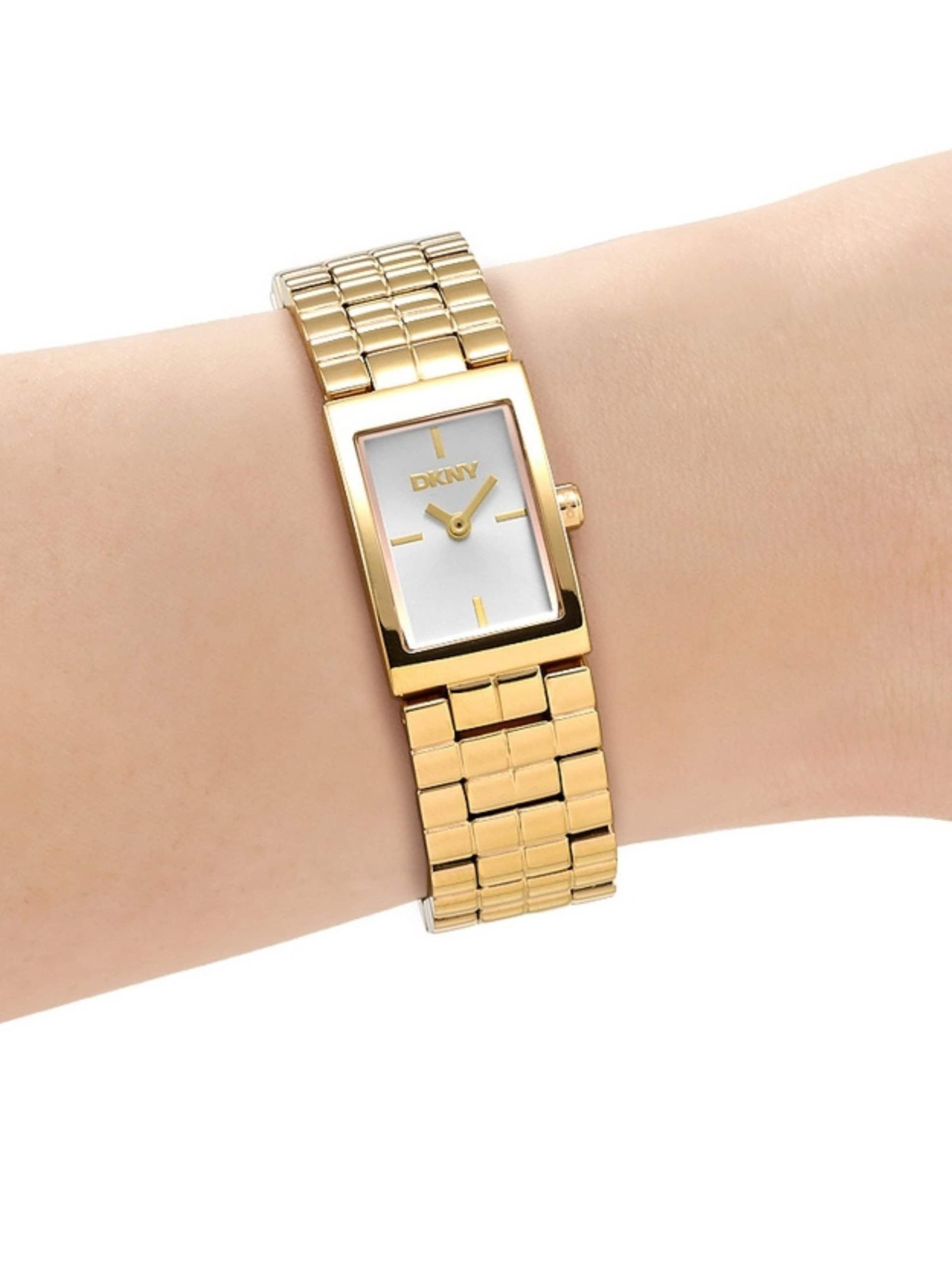 DKNY Analoguhr in Gold: Vorderseite