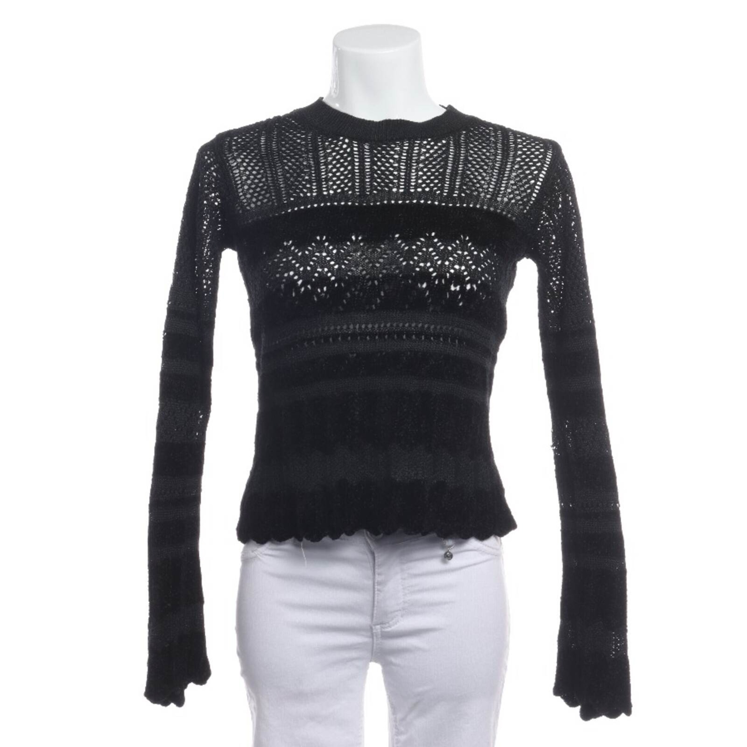 Alexander McQueen Sweater & Cardigan in XXS in Black: front
