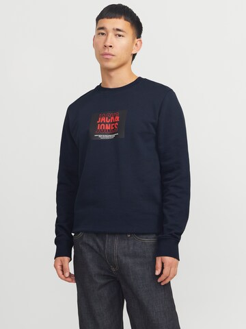 JACK & JONES Свитшот 'JJHUDSON' в Синий: спереди
